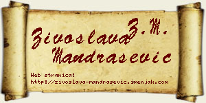 Živoslava Mandrašević vizit kartica